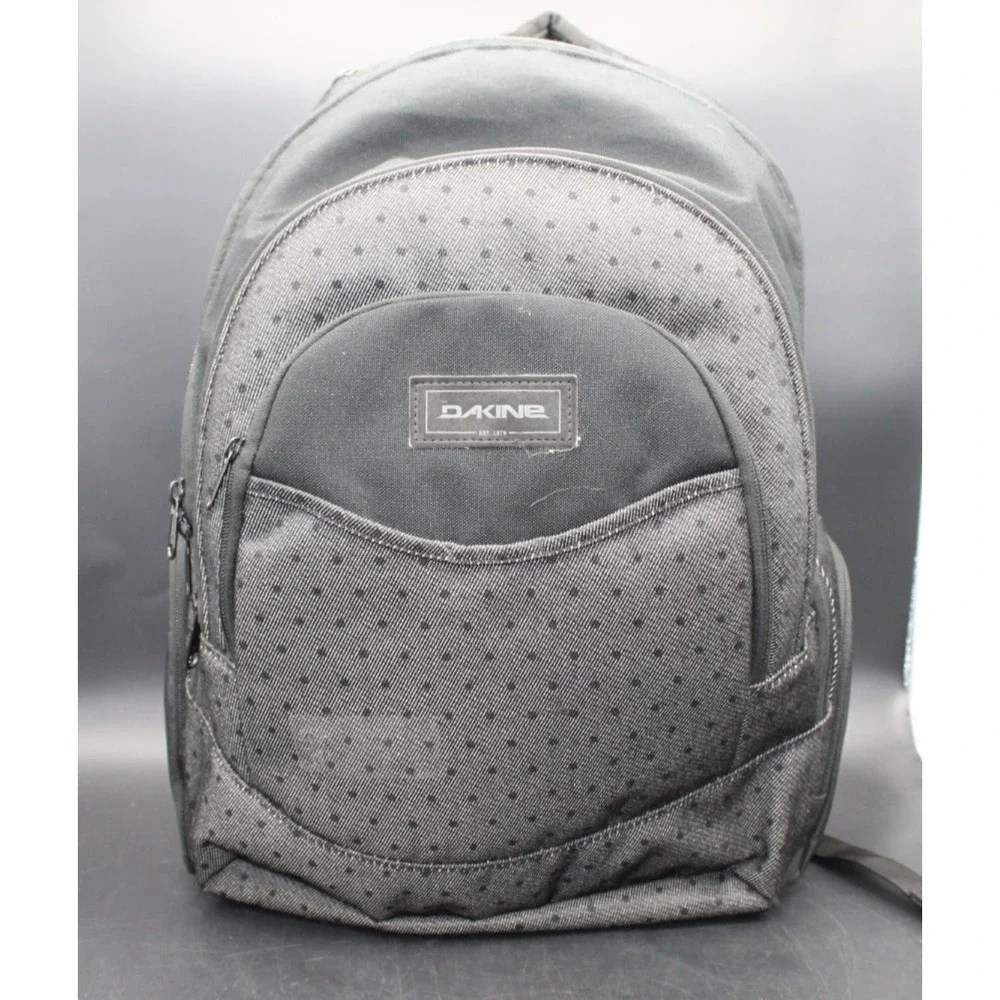 Dakine Black Laptop Backpack Padded Sleeve Multi Pocket Excellent Condition